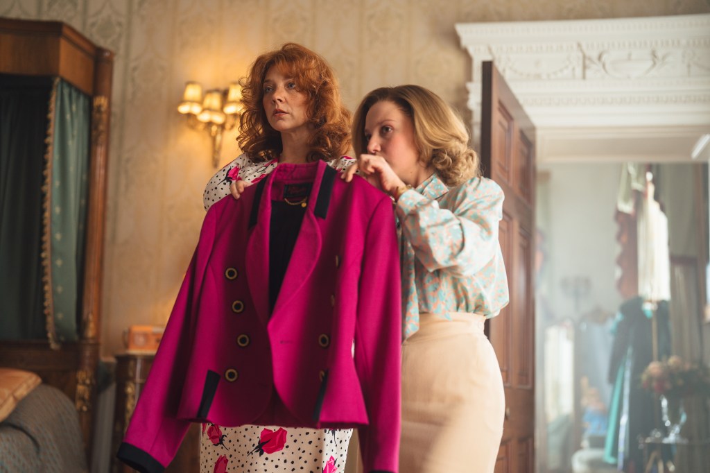 EMBARGOED UNTIL 00.01 THURSDAY THE 4TH DECEMBER 2025.

LEFTBANK PICTURES FOR
ITV

Pictured: MIA McKENNA-BRUCE as Jane Andrews,ED SPELEERS as Tommy and NATALIE DORMER as Sarah Ferguson.

This image is under copyright of LEFTBANK PICTURES and can only be reproduced for editorial purposes in your print or online publication. This image cannot be syndicated to any other third party.



For further information please contact:
Patrick.smith@itv.com 07909906963